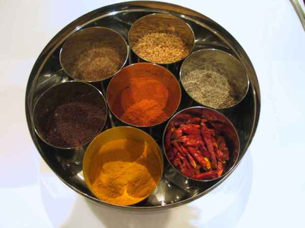 Spices are stored as above in any Indian household