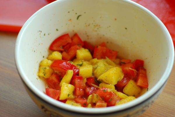 Mango & Tomato salsa